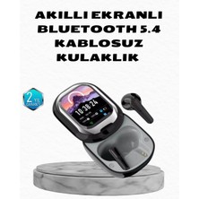 Pileli Store Aktif Gürültü Engelleme Özellikli Kablosuz Kulaklık – Akıllı Ekranlı Şarj Kutusu