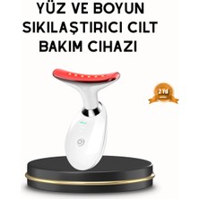 Pileli Store Boyun ve Gıdı Toparlayıcı Ems Cilt Sıkılaştırıcı 7000 Titreşim Isı Terapisi