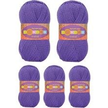 Pileli Store 5 Adet Festival Simli Örgü Ipi Yünü Renk NO:241