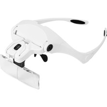 Pileli Store Ally 9892B2 Yedek Lensli LED Işıklı Kafa BÜYÜTEÇI-(5775)