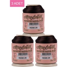 Pileli Store 3 Adet Altınbaşak Oya ve Dantel Ipi 20 gr - Royaleks - No: 029