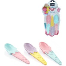 Pileli Store Karnaval Dondurma Kaşığı 3 Adet