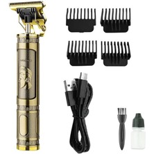 Pileli Store PS-033 Çelik Kasa Profesyonel T-Bıçak Saç Sakal Ense ve Çizim Tıraş Makinesi