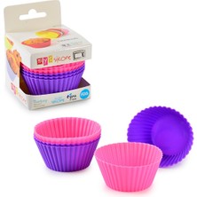 Pileli Store 6'lı Tırtıklı Silikon Muffın Kabı ROYALEKS-MYS106
