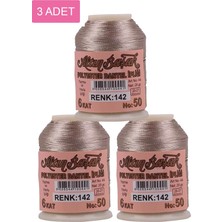 Pileli Store 3 Adet Altınbaşak Oya ve Dantel Ipi 20 gr - Royaleks - No: 142