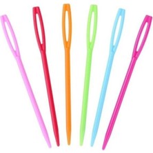 Pileli Store 6 Adet Plastik Yün Iğnesi 9cm