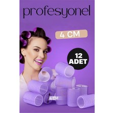 Pileli Store Turk 4 cm Bigudi Saç Bigudisi Profesyonel 12 Adet