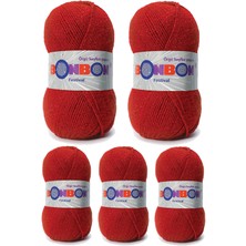 Pileli Store 5 Adet Festival Simli Örgü Ipi Yünü Renk NO:237