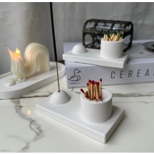 CasadiDuck Yuvarlak Mumluk/tütsü Tutucu Dekoratif Obje 2’li