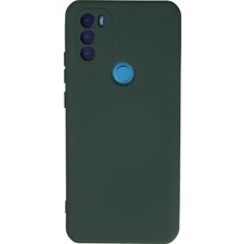 Pileli Store  General Mobile Gm 21 Plus Kılıf Nano Içi Kadife Silikon - Koyu Yeşil