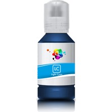 Qc Epson 108 Uyumlu Mürekkep - 140ML Lc Light Cyan Açık Mavi (C13T09C54A)