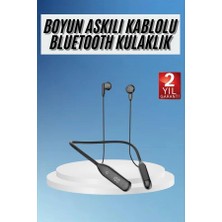 Pileli Store Boyun Bantlı Kablolu Yüksek Ses Kaliteli Bluetooth Kulaklık Uzun Pil Ömrü