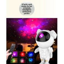 Pileli Store Bluetooth ve Dahili Ses Özellikli Astronot Projeksiyon Lambası