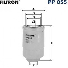 Filtron Matrixzn Yakit Filtresi Ford Ranger 2.5 D 99-02, 2.5 D 4x4 99-02, 2.5 Td 02-06, 2.5 Td 4x4 99-06, Toyota Corolla 1.8 D 83-89