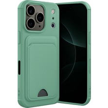 Pileli Store  Apple iPhone 17 Pro Max Kelvin Kartvizitli Silikon - Açık Yeşil