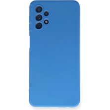 Pileli Store  Samsung Galaxy A52 Kılıf Nano Içi Kadife Silikon - Mavi