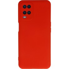 Pileli Store  Oppo A54 4g Kılıf Nano Içi Kadife Silikon - Kırmızı
