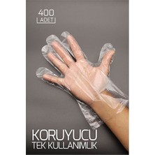 Pileli Store 400 Adet Tek Kullanımlık Şeffaf Eldiven