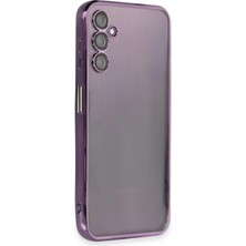 Pileli Store  Samsung Galaxy A14 4g Kılıf Razer Lensli Silikon - Mor