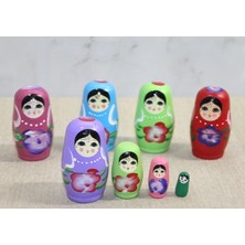 Pileli Store 4'lü Ahşap Matruşka ALK3814