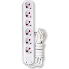 Pileli Store 3 Mt. Kablolu 6 Lı Topraklı Grup Priz (72)