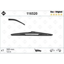 Valeo Matrixzn Silecek Swf 30CM X1 Arka Clio Ii 03/98 -Clio Rs 2.0 Civic Punto 10.09 Corda D P308 207 3008