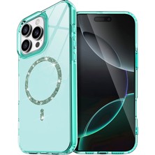 Pileli Store  Apple iPhone 15 Pro Max Live Diamond Magsafe Kapak - Yeşil