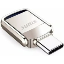 Global Sunix 128Gb.Type-C ve Usb 3.0 Usb Flash Bellek Otg Çift Girişli Metal Sağlam Orjinal