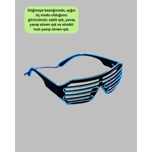 Pileli Store Neon Gözlük Mavi