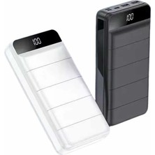 Pileli Store Powerbank 50.000 Mah Dijital Göstergeli Taşınabilir 4 Portlu Hızlı Powerbank