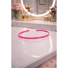 Nati Co Zarif Kalın Metal Neon Pembe Taç