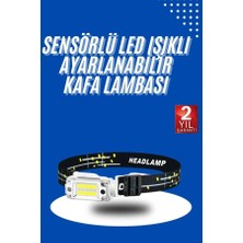 Pileli Store Kafa Lambası, Su Geçirmez Kafa Feneri 3 Mod Aydınlatma