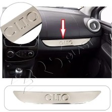 Renault Clio 4 Uyumlu Krom Ön Konsol Çıtası Paslanmaz Çelik