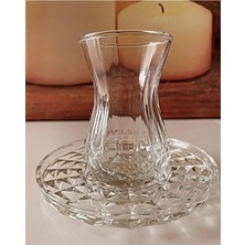 Pileli Store Alin Adela 6'lı Cam Çay Tabağı Çay Tabak Altlığı (72)
