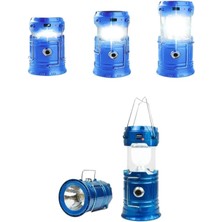 Pileli Store Solar Şarjlı Kamp Lambası Güneş Enerjili Kızaklı Kamp Feneri Çadır Feneri LED Işıldak