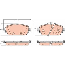 TRW Matrixzn Fren Balatasi Ön Mercedes-Benz C Serisi C 160 15-, C 180 14-, C 200 13-18, C 250 14-18, C 300 15-18, C 350 E 15-18, C 200 D 15-, C Serisi T-Model C 160 15-, C 180 14-, C 200-250 14-18, C 30