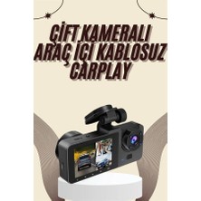 Pileli Store Gece Görüşlü Dvr 3 Lensli Araç Içi Sürüş Kamerası Video Kaydedici