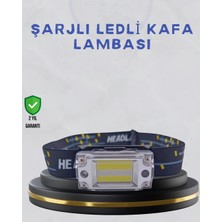 Pileli Store Kompakt LED Kafs Feneri USB Şarjlı Manyetik 2 Işık Modlu 215 Lümen