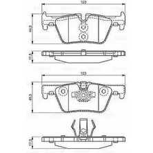 Bosch Matrixzn Arka Balata Bmw 316D-318D-320I-320D-328I 11 Bmw 116I-116D-118I-118D-120D-125I-125D 0986494554