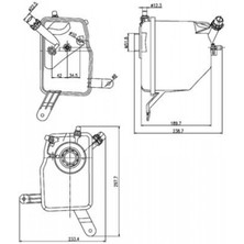 Mahle Matrixzn 8MA376789-731 Radyatör Yedek Su Deposu E60-61-63-64 M52-54-N52-N62-N46-45 2003-2010 Crt 205 000S