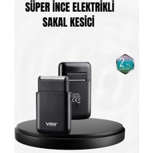 Pileli Store Taşınabilir Elektrikli Tıraş Makinesi USB Şarjlı 5W Motor ve 0.3 mm Hassas Kesim