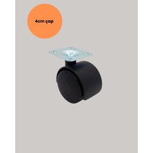 Pileli Store Kilitsiz 4 cm Tekerlek Ayak 4’lü Set Sessiz ve Dayanıklı