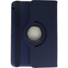 Pileli Store  Huawei Mediapad T3 10 / 9.6 Kılıf 360 Tablet Deri Kılıf - Lacivert