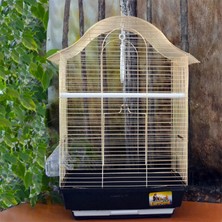 EuroGold Matrixzn Pirinç Telli Kuş Kafesi 34,5X28X54,5 cm x 1 Adet