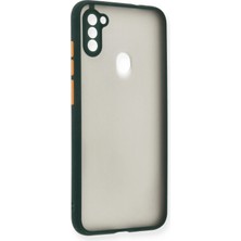 Pileli Store  Samsung Galaxy A11 Kılıf Montreal Silikon Kapak - Yeşil