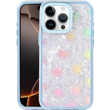 Pileli Store  Apple iPhone 16 Pro Lumi Desenli Kapak - Mavi