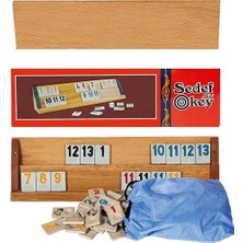 Pileli Store Eser Yetişkin Orta Boy Sedef Ağaç Okey Takımı