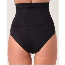 Pileli Store Siyah Kadın Dikişsiz Slip Korse - 780