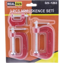 Pileli Store 3 Parça C Tipi Mengene Seti Işkence Aleti Hobi Işkence