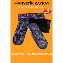 Mıknatıslı Stres Oyuncağı 16 Mıknatıslı Creva Kickflip Kaykay – Alien Wood Odak Artırıcı Premium Model